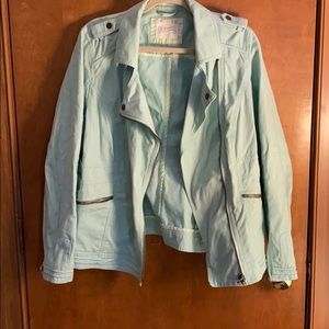 Teal light weight jacket